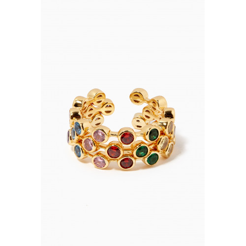 The Jewels Jar - Anna Stack Ring in 18kt Gold-plated Sterling Silver