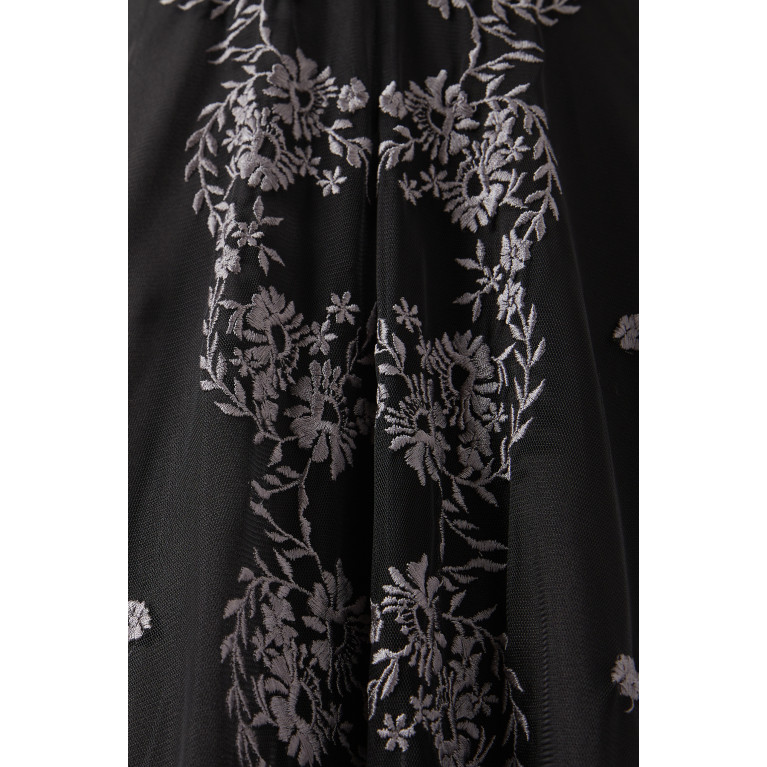 Frock&Frill - Floral Embroidered Dress in Tulle