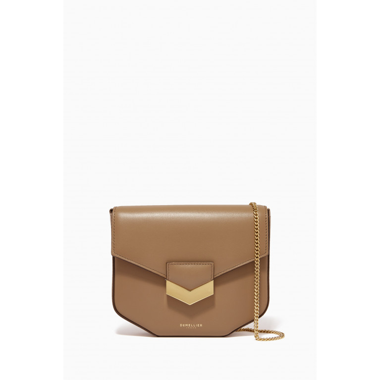 Demellier - The Mini London Crossbody Bag in Smooth Leather