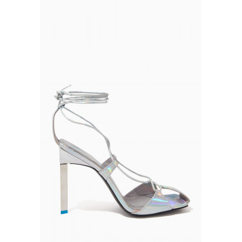 The Attico - Adele 105 Lace-up Sandals in Leather