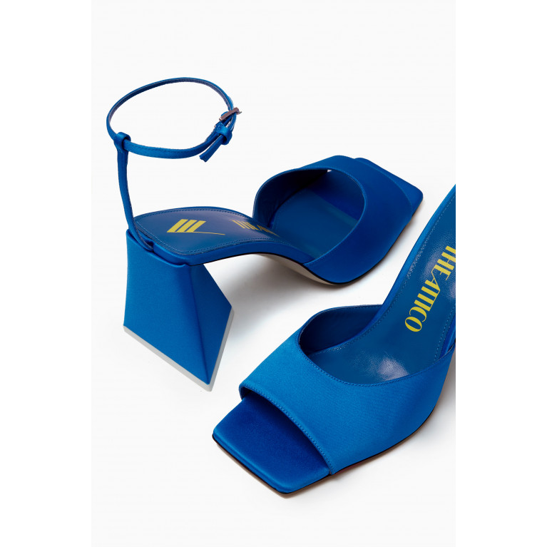 The Attico - Piper 85 Sandals in Satin Blue