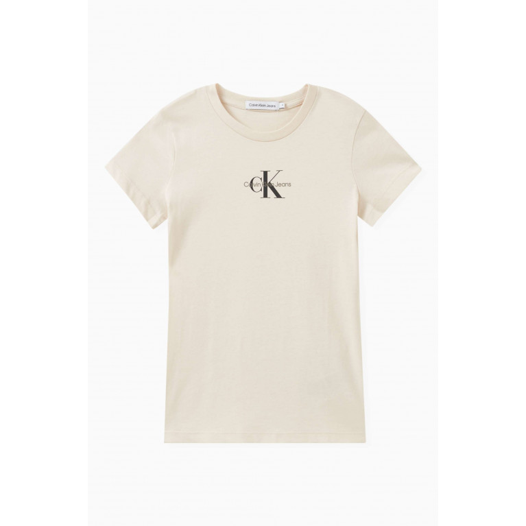 Calvin Klein - Monogram Slim-fit T-shirt in Organic Cotton Neutral