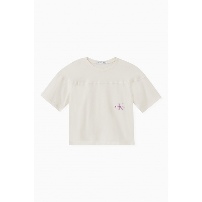 Calvin Klein - Logo T-shirt in Cotton Neutral