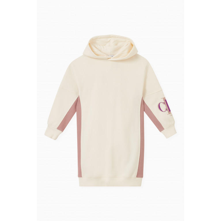 Calvin Klein - Logo Hoodie Dress in Cotton