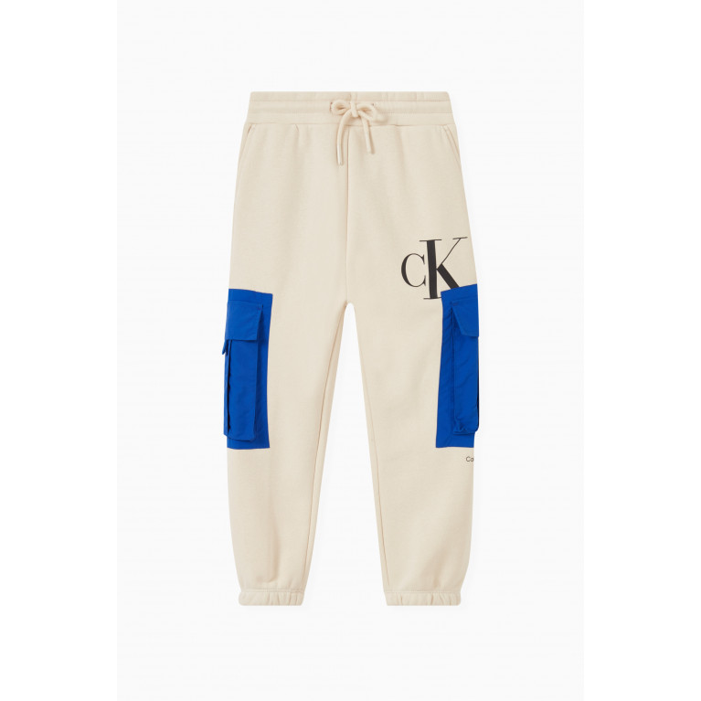 Calvin Klein - Logo Cargo Sweatpants in Cotton