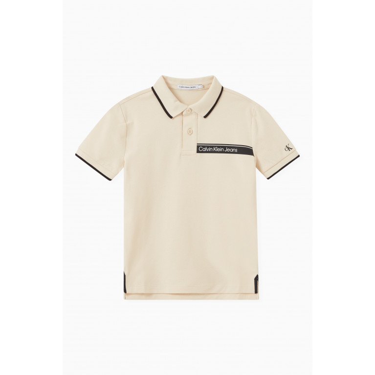 Calvin Klein - Logo Polo Shirt in Cotton