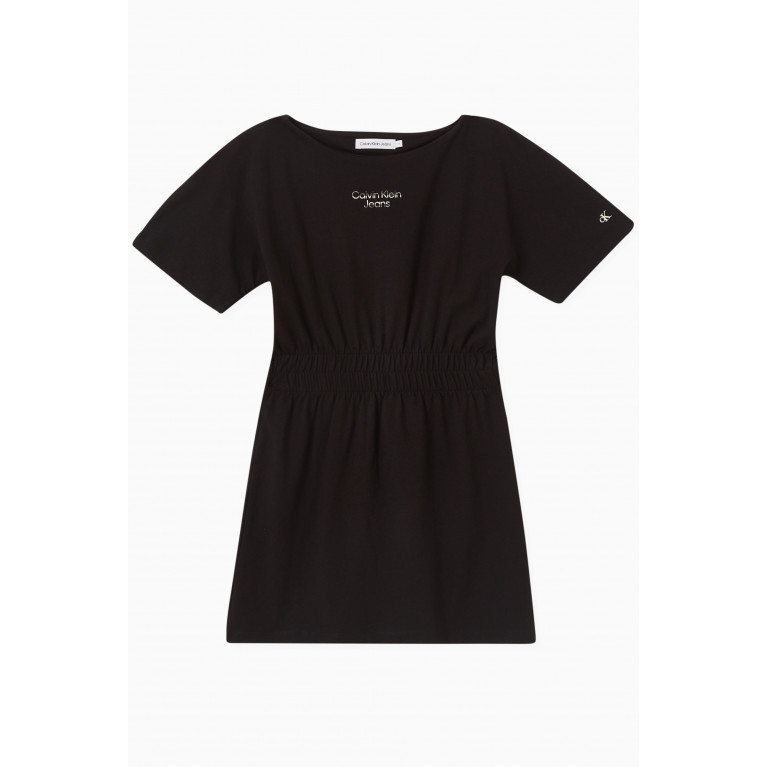 Calvin Klein - Logo T-shirt Dress in Stretch Cotton-jersey