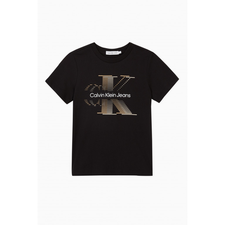 Calvin Klein - Logo T-shirt in Cotton Black