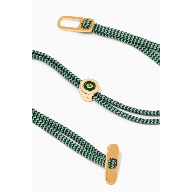 Miansai - Opus Chalcedony Metric Rope Bracelet in 14kt Gold Vermeil
