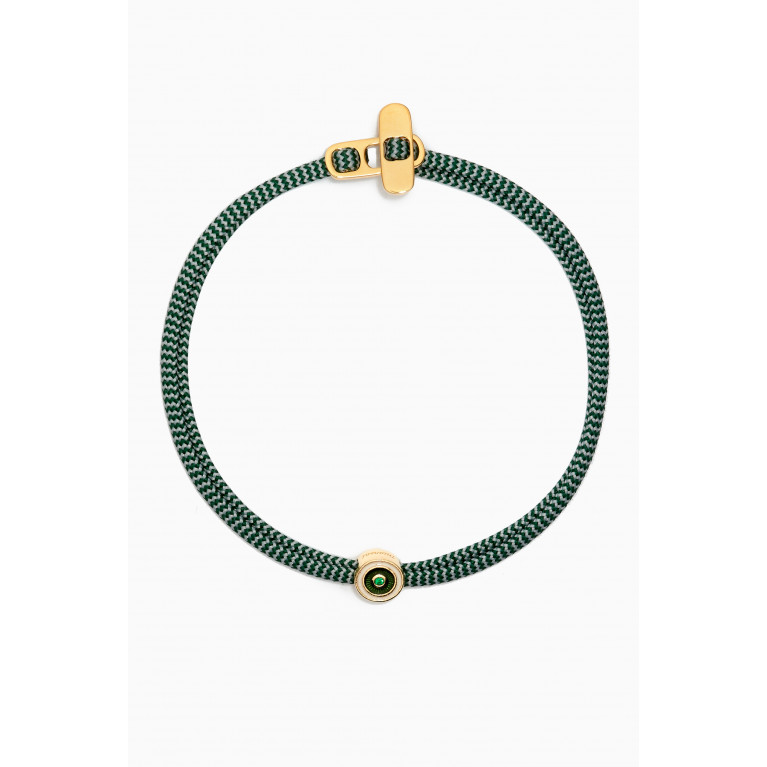 Miansai - Opus Chalcedony Metric Rope Bracelet in 14kt Gold Vermeil
