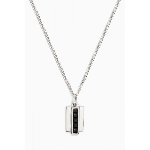 Miansai - Vertigo Onyx Necklace in Sterling Silver