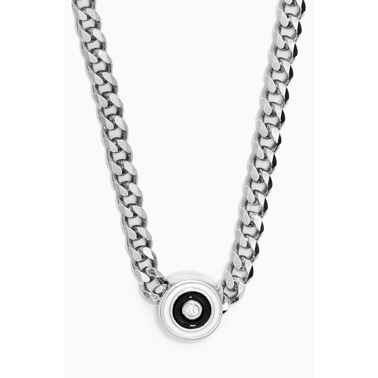 Miansai - Opus Sapphire Type Chain Necklace in Sterling Silver