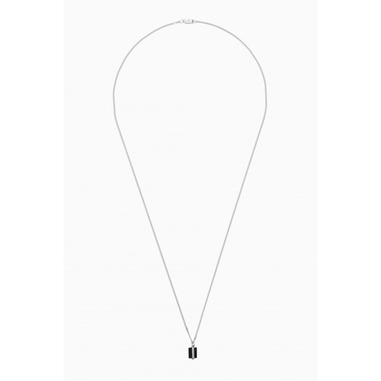 Miansai - Paolo Onyx Necklace in Sterling Silver