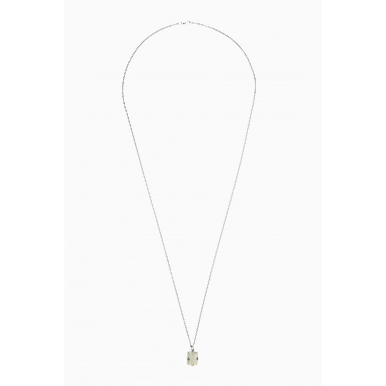Miansai - Lennox Quartz Pendant Necklace in Sterling Silver