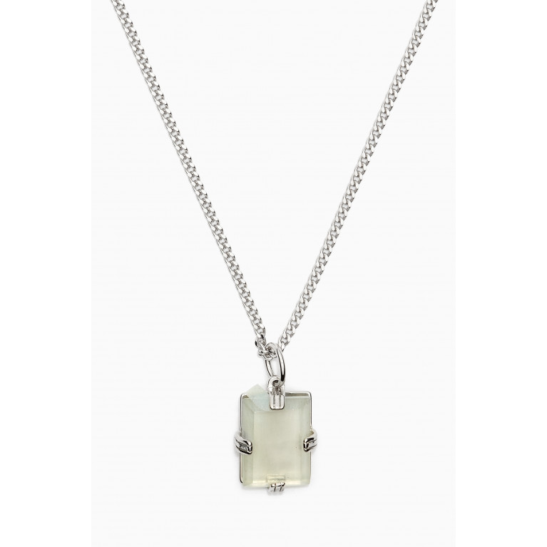 Miansai - Lennox Quartz Pendant Necklace in Sterling Silver