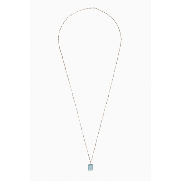 Miansai - Lennox Chalcedony Pendant Necklace in Sterling Silver