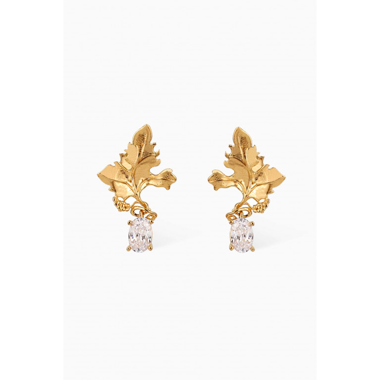 Peracas - Mini Cecilia Earrings in 24kt Gold-plated Bronze