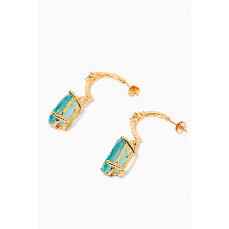 Peracas - Kate Hoop Earrings in 24kt Gold-plated Bronze