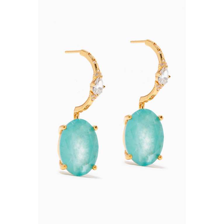 Peracas - Kate Hoop Earrings in 24kt Gold-plated Bronze