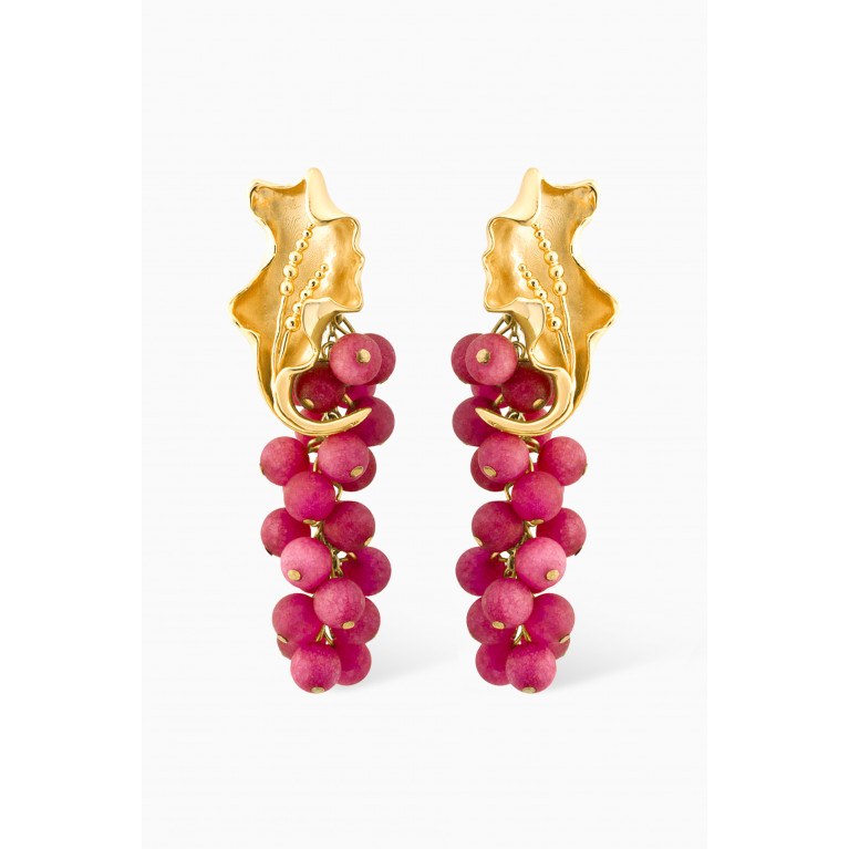 Peracas - Franca Earrings in 24kt Gold-plated Bronze