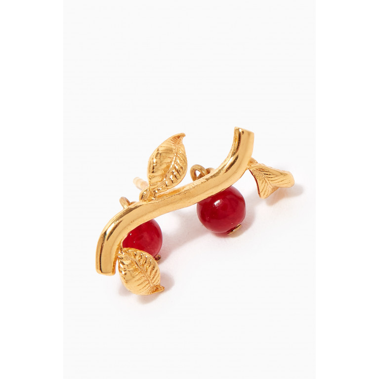 Peracas - Mini Gaia Earrings in 24kt Gold-plated Bronze
