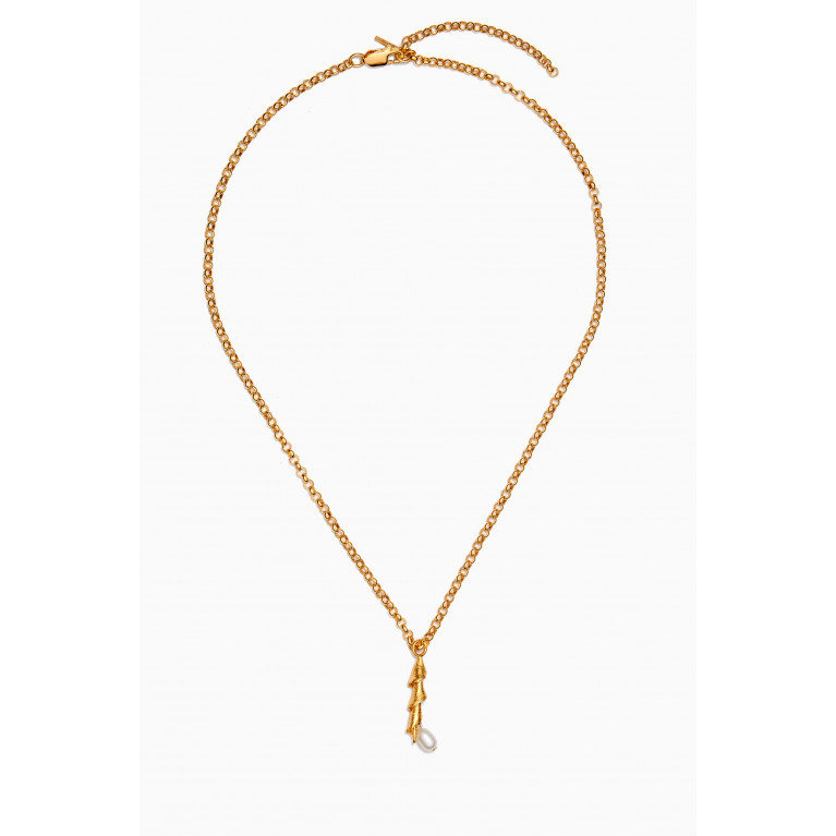 Peracas - Ariel Chain Necklace in 24kt Gold-plated Bronze