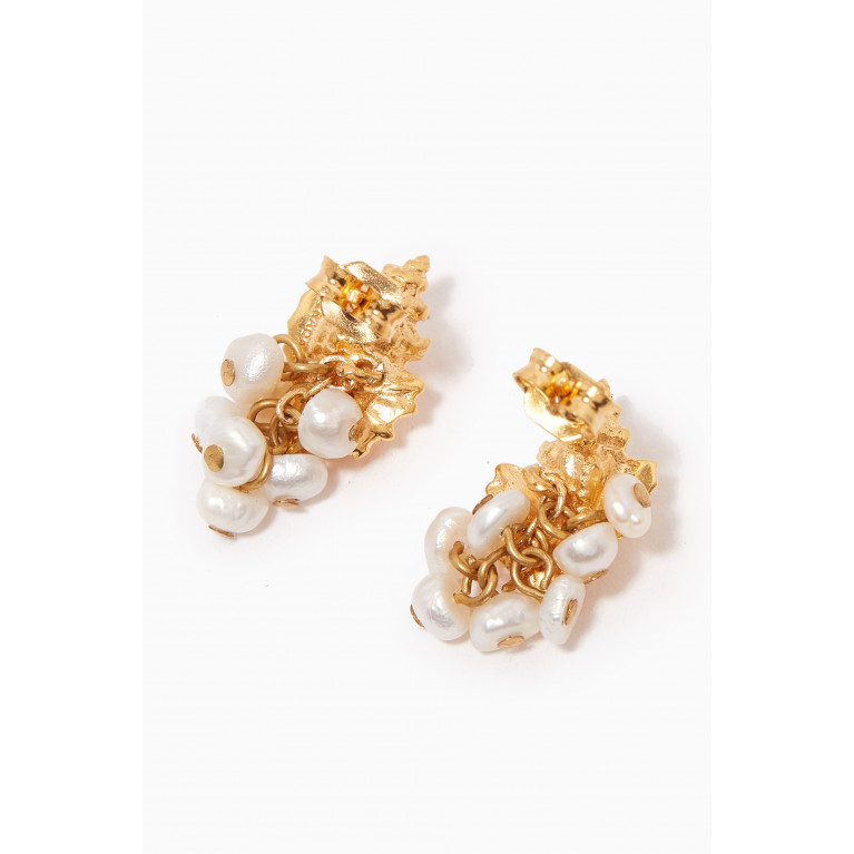 Peracas - Positano Earrings in 24kt Gold-plated Bronze