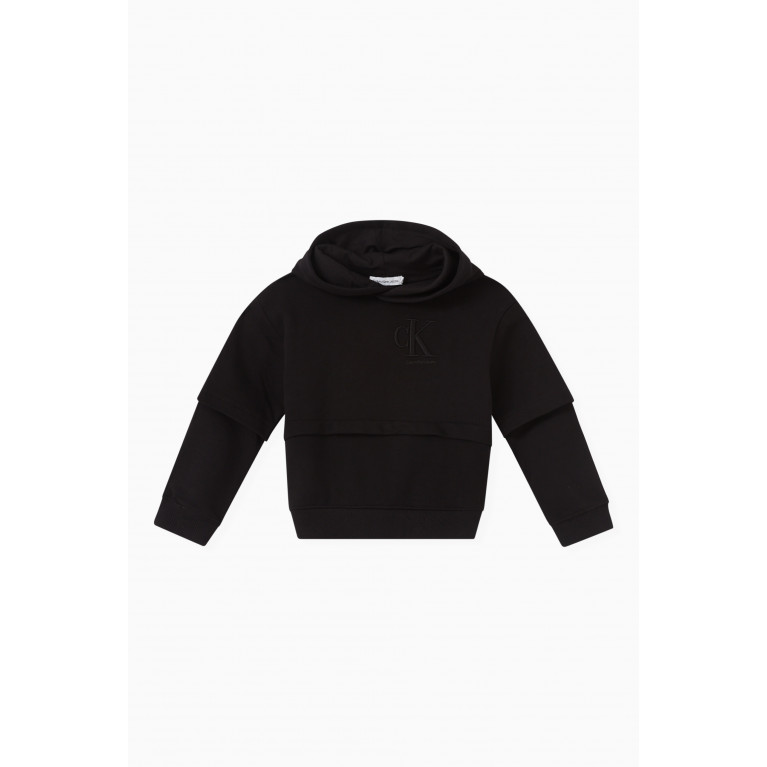 Calvin Klein - Logo Layered Sweatshirt in Cotton