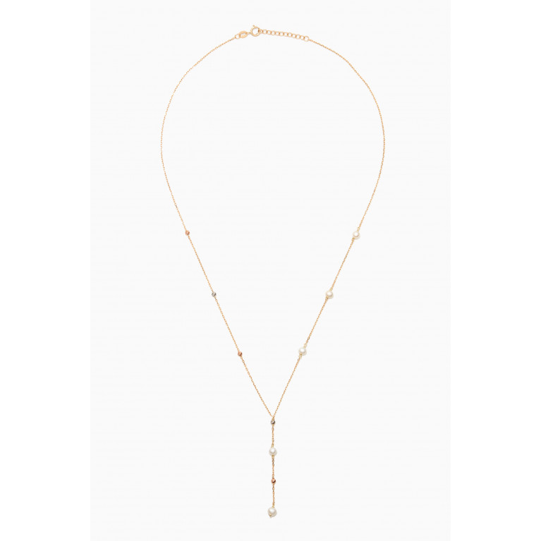 M's Gems - Ariana Lariat Necklace in 18kt Gold