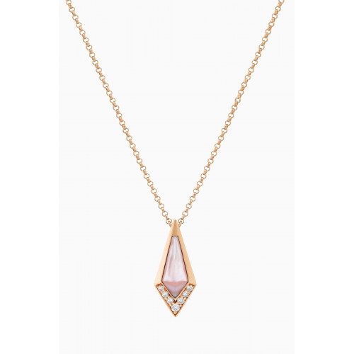 Noora Shawqi - Junonia Diamond Pendant Necklace in 18kt Rose Gold