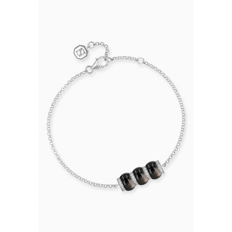 Noora Shawqi - Cerith Diamond & Mother of Pearl Bracelet in 18kt White Gold