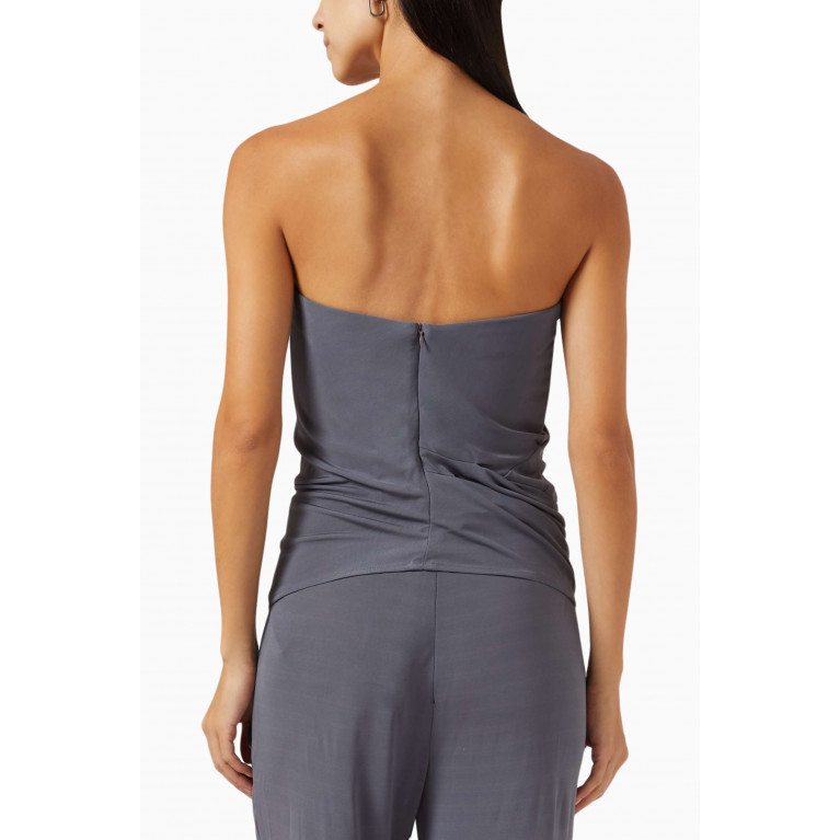 Christopher Esber - Cowl Strapless Top in Jersey