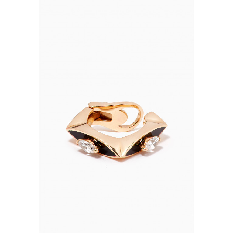 Susana Martins - Eye Candy Diamond Clip-on Single Ear Cuff in 18kt Gold