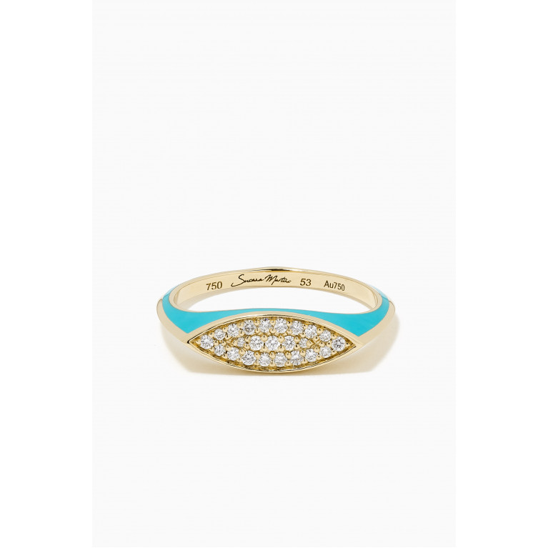 Susana Martins - Unstoppable Eye Candy Signet Diamond Ring in 18kt Gold