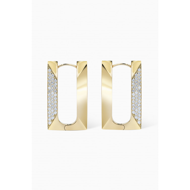 Susana Martins - Unstoppable Frosting Diamond Hoops in 18kt Gold