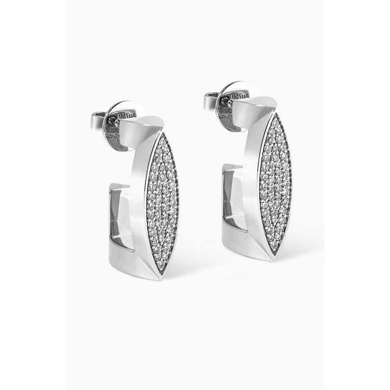 Susana Martins - Unstoppable Diamond Earrings in 18kt White Gold