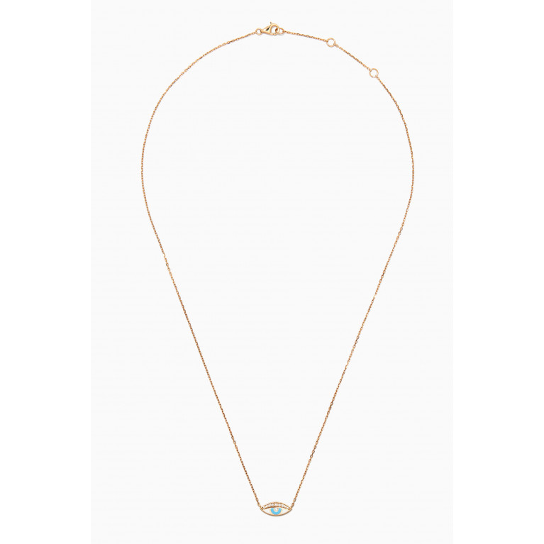 Susana Martins - The Mini Eye Diamond Necklace in 18kt Gold