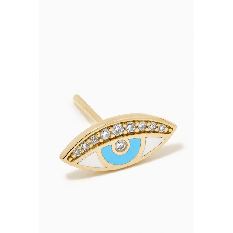 Susana Martins - The Eye Diamond Stud Earrings in 18kt Gold