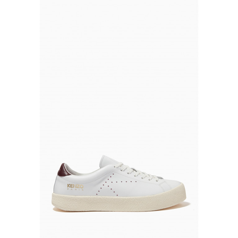 Kenzo - Kenzoswing Low-top Sneakers in Leather White