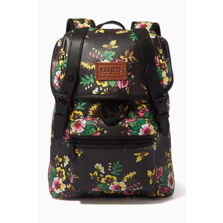 Kenzo - Small Courier Pop Bouquet Backpack in Faux Leather