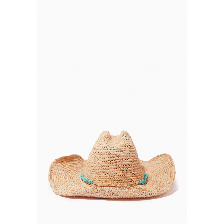 Melissa Odabash - Elle Cowboy Hat in Woven Paper