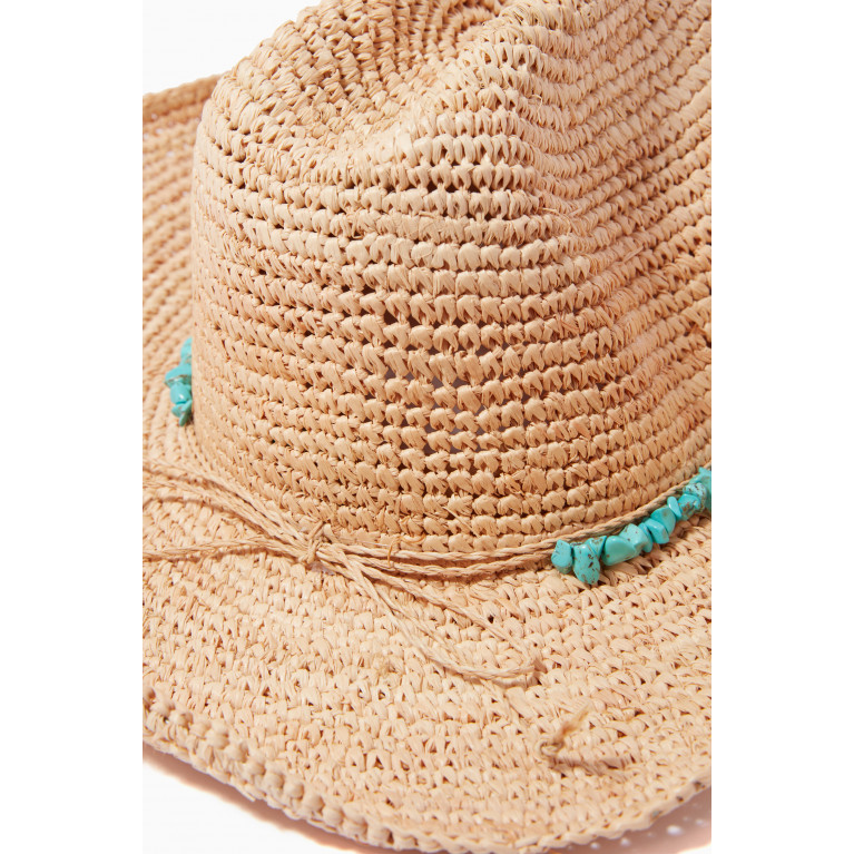 Melissa Odabash - Elle Cowboy Hat in Woven Paper