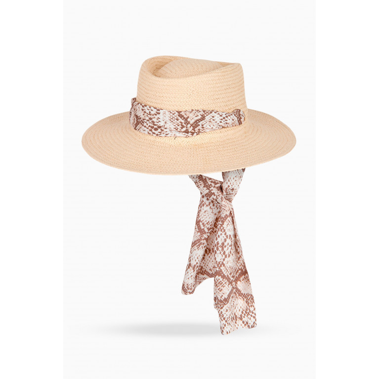 Melissa Odabash - Janice Roater Hat in Woven Paper