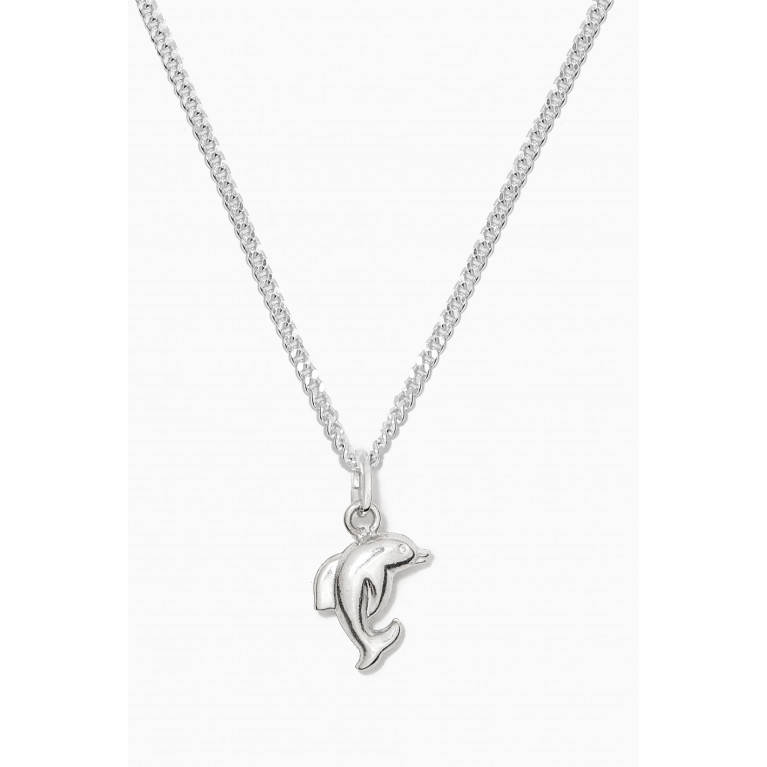 The Jewels Jar - Dolphin Pendant Chain in Sterling Silver