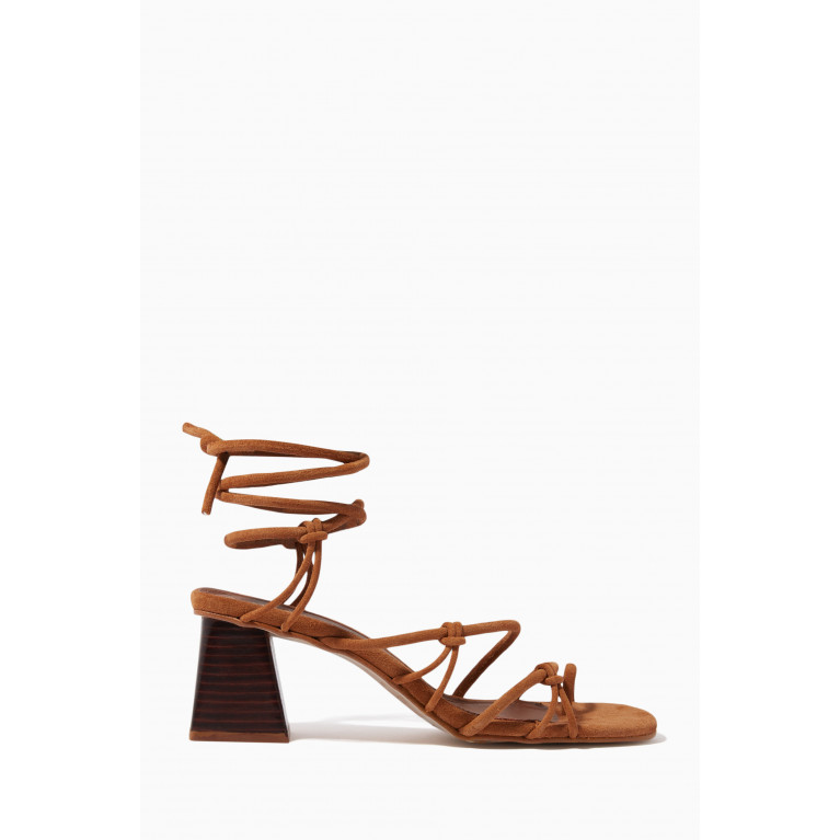 ALOHAS - Goldie Wrap-around Heel Sandals in Suede