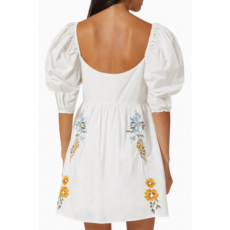 Especia - Gobi Embroidered Mini Dress in Cotton