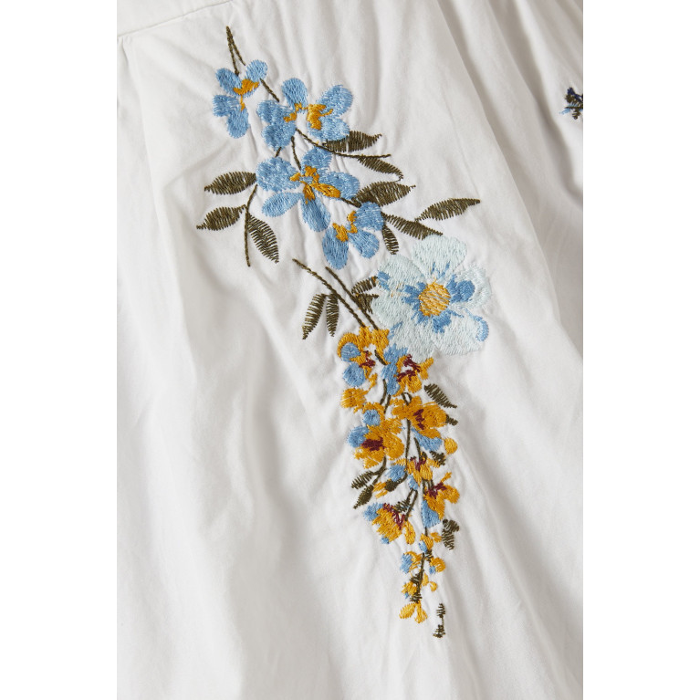 Especia - Gobi Embroidered Mini Dress in Cotton
