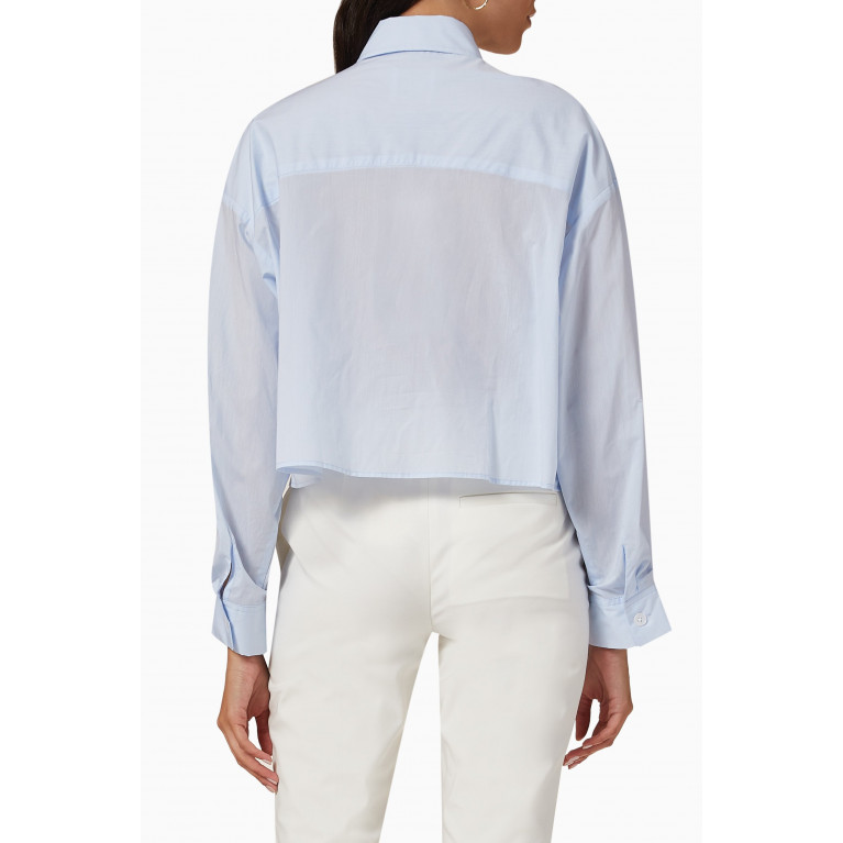 TWP - Soon to be Ex Cropped Shirt in Cotton Blue