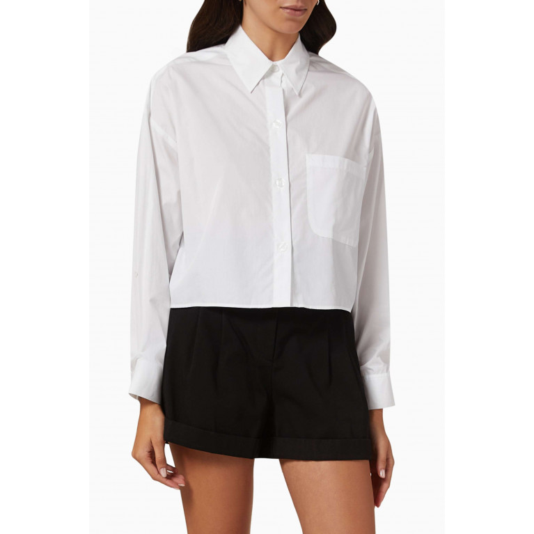 TWP - Soon to be Ex Cropped Shirt in Cotton White