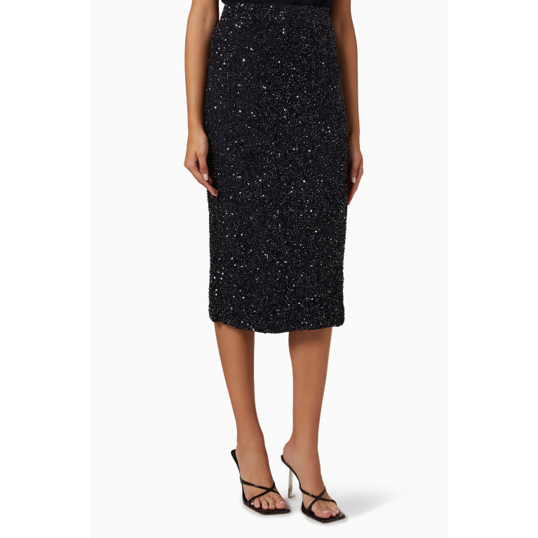 TWP - Sequined Paltrow Skirt in Silk Crepe De Chine
